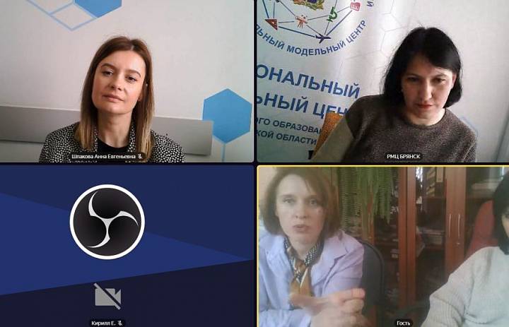 Рабочая встреча сотрудников Региональных модельных центров дополнительного образования детей Брянской и Калужской областей в дистанционном формате